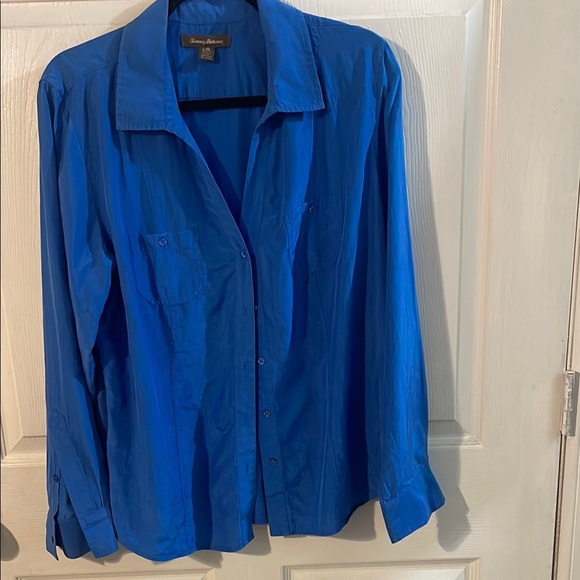 Tommy Bahama Tops - Tommy Bahama Blue Button Down Shirt